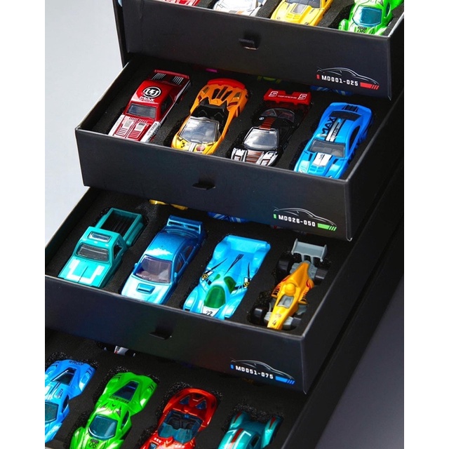 Ô tô đồ chơi bằng sắt Mini Alloy Racing Cars Mideer set bộ đồ chơi oto mô hình xe hơi cảnh sát, xe tải cho bé trai