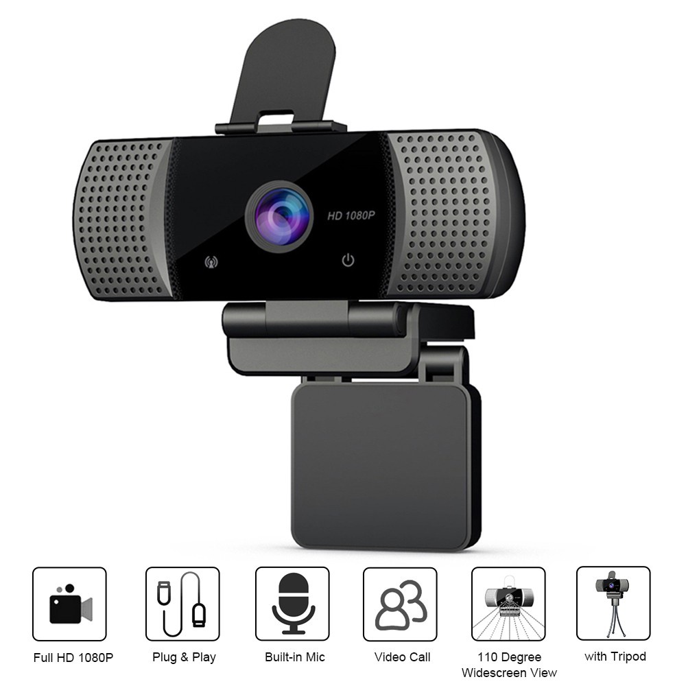 Toàn Bộ Webcam Usb 2.0 Hd 1080p Không Cần Trực Tuyến Có Micro Cho Laptop