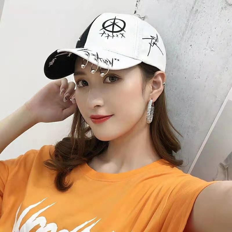 Nón Lưỡi Trai Cotton In Họa Tiết Graffiti Thời Trang Hàn Quốc Cho Nam Nữ