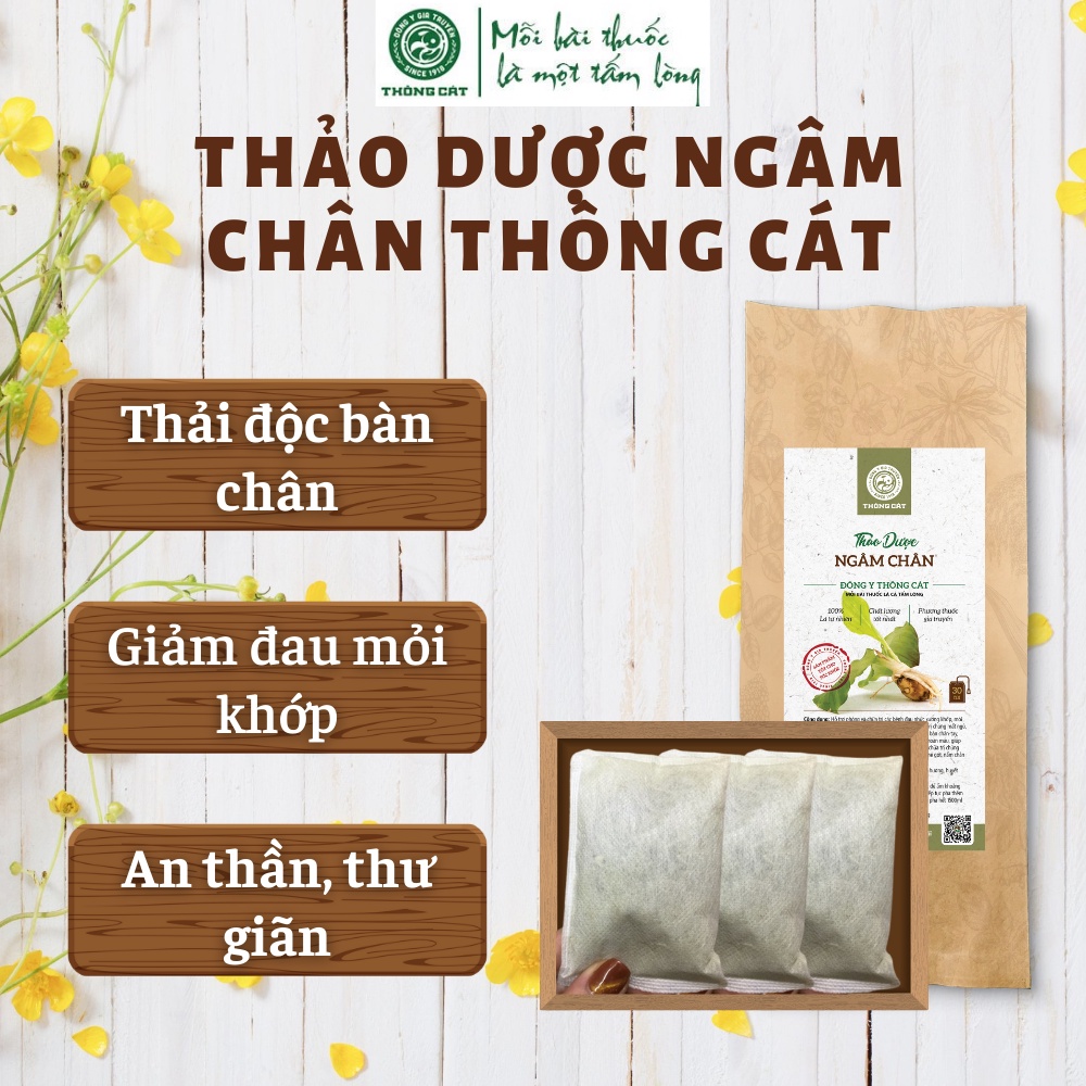 Thảo dược ngâm chân Đông Y cao cấp Thông Cát [đẩy lùi đau nhức xương khớp, hôi chân sau 6 ngày] - Dùng thử