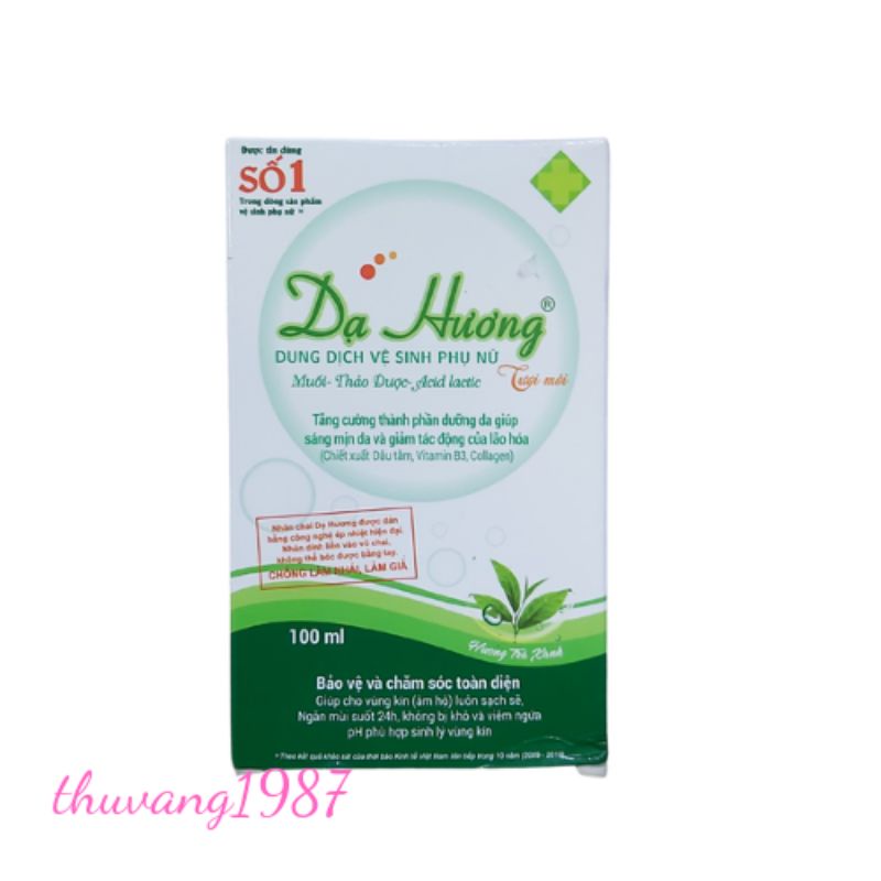 Dung dich vệ sinh phụ nữ Dạ Hương 100-120ml