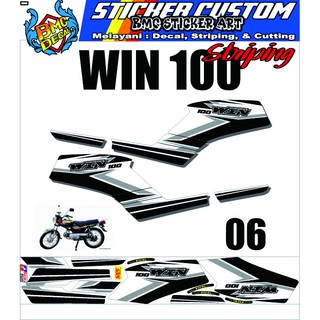 Miếng dán trang trí xe mô tô honda win 100 chất lượng cao