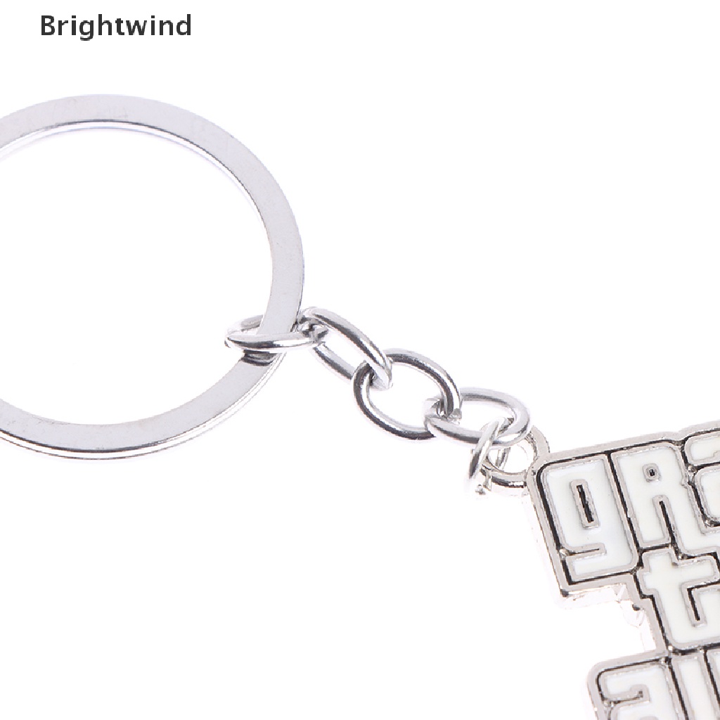 [Brightwind] Muti-Pendant Key Holder Game Accessories GTA Metal Keychain Men's Car Pendant Hot Sell