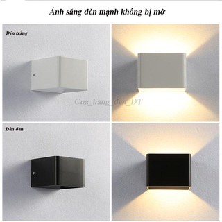 Đèn gắn tường☎️freeship☎️đèn treo tường hình vuông chống nước ngoài trời b004f☎️