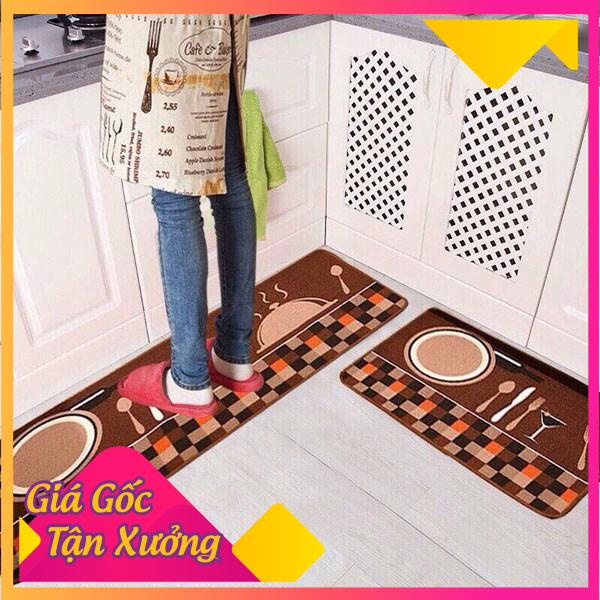 Combo 2 Thảm Trải Sàn Nhà Bếp (120x40 cm và 60x40 cm)