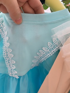 Váy xoè bé gái pha ren điệu đà