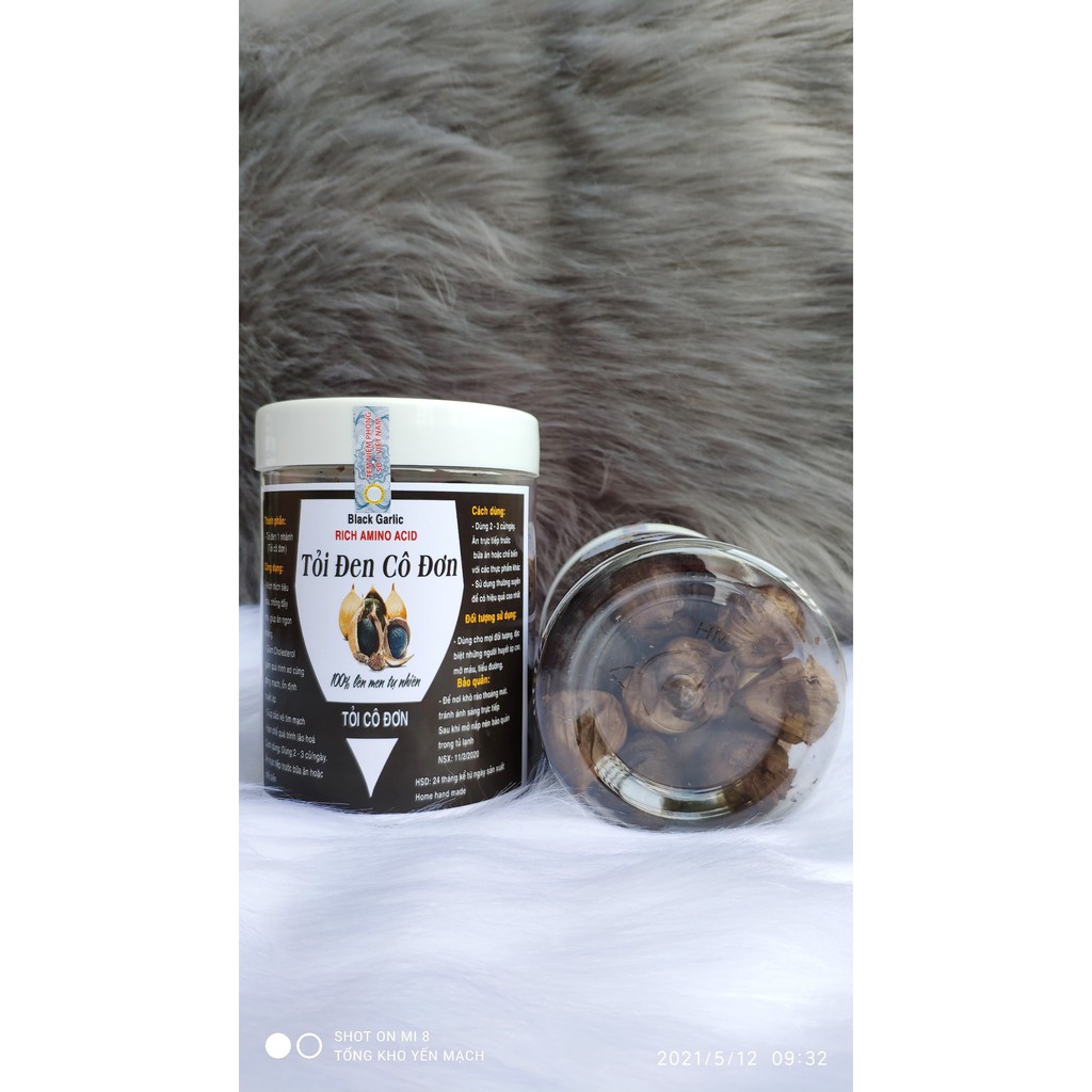 Tỏi đen cô đơn, tỏi đen 1 nhanh được lên men tự nhiên 100% tốt cho tiêu hóa CỤC NGON CỰC DỄ ĂN - 230gr