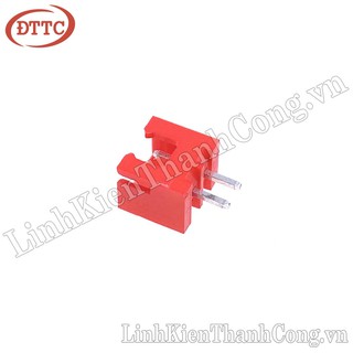 Bộ 5 Chiếc Header 2P XH2.54-2P Đực Thẳng Màu Đỏ