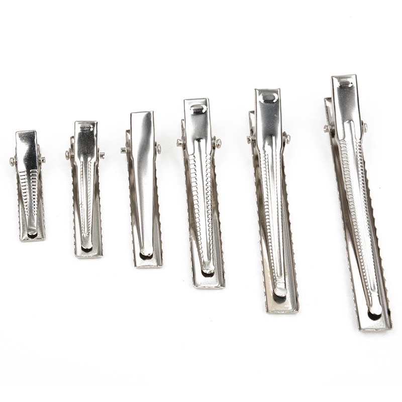Kẹp mỏ vịt trơn bịch 10 cái 2cm 3,2cm 4cm 5.5cm 6.5cm 7.5cm