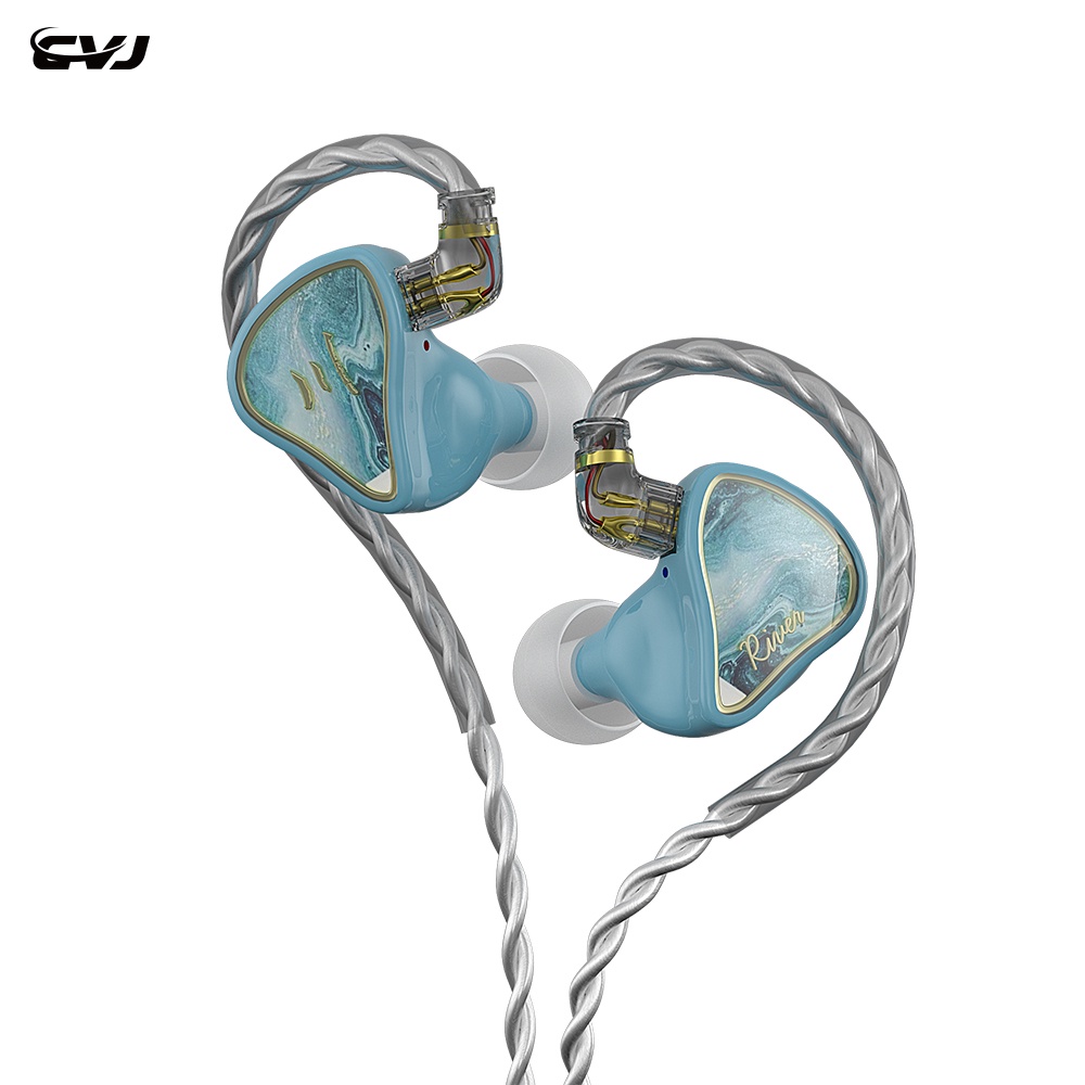 Cvj River Dusk Autumn Moon Resin loại 1BA 1DD Hybrid Driver iem trong tai loại Dj hifi Sport Earphone Mirror CSN CSA Demon