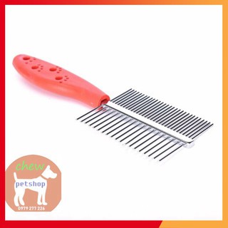 Lược chải lông 2 mặt cho chó mèo_Phụ kiện chó mèo Chew petshop - Phụ Kiện Chó Mèo