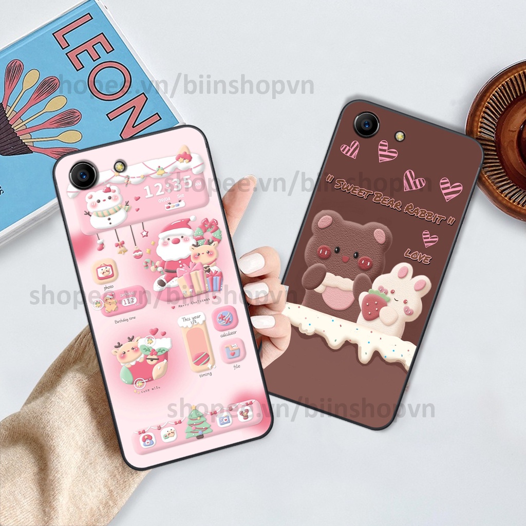 Ốp Oppo F1s / F3 / F3 Lite / F3 Plus in hình gấu chocolate kẹo ngọt siêu đẹp siêu xinh