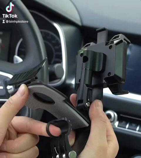 Giá đỡ điện thoại ô tô H4 - Kẹp điện thoại ô tô Taplo Gương trong xe Xoay 360 độ | BigBuy360 - bigbuy360.vn