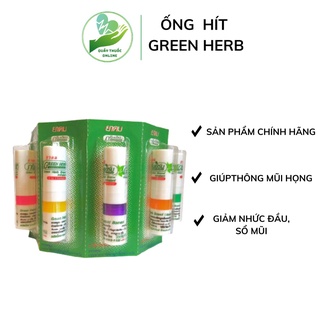Ống hít thông mũi bạc hà Green Herb thái lan