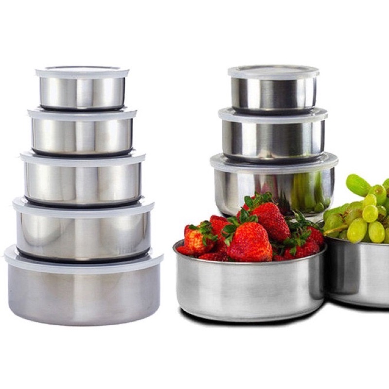 Bộ 5 Thố Inox Protect Fresh Box