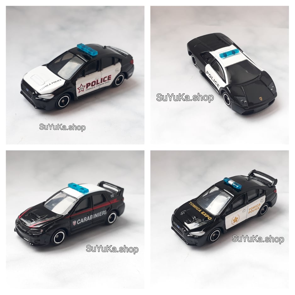 Xe Mô Hình Tomica c.sát màu đen đèn xanh