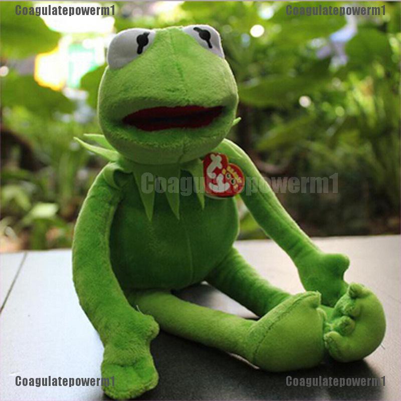 Đồ chơi nhồi bông hình nhân vật chú ếch Kermit trong phim Sesame Street