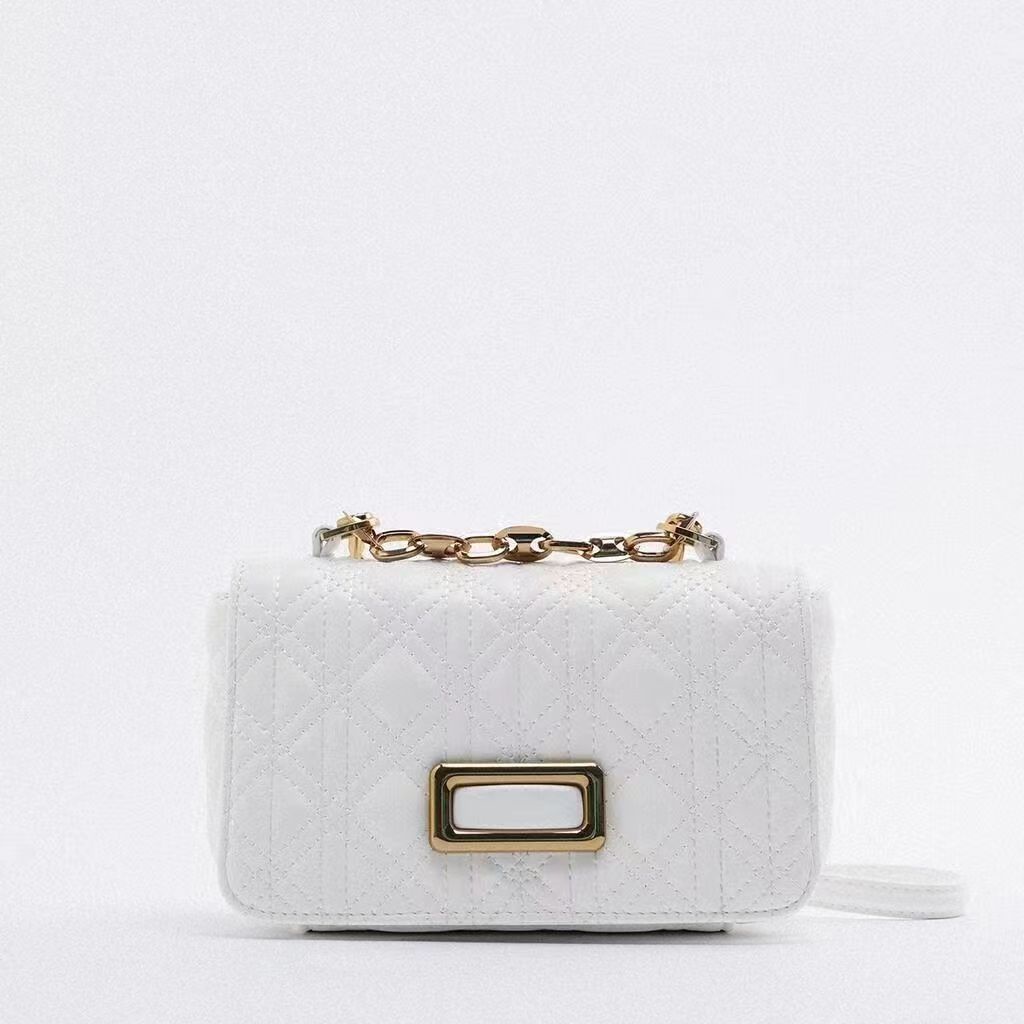 Túi Xách Zara Đính Đá Phối Dây Xích Thời Trang Sang Trọng Cho Nữ