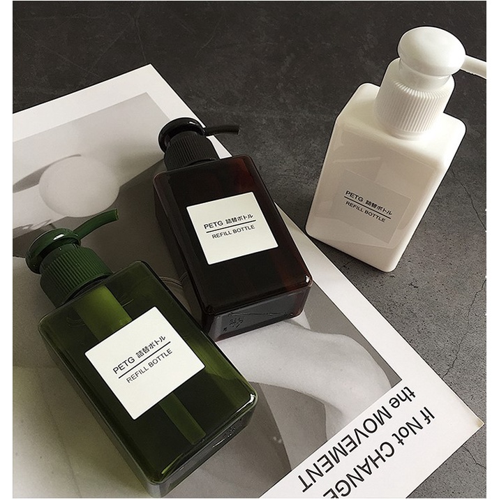 Chai/bình chiết mỹ phẩm/sữa tắm/dầu gội dạng vòi nhấn