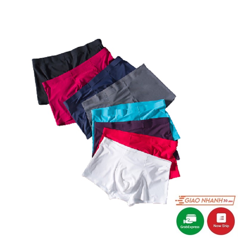 Quần lót nam boxer 8 màu năng động - quần sịp nam su đúc không may viền