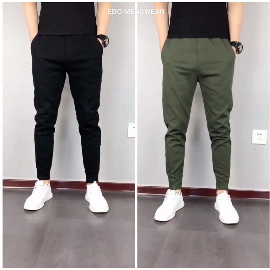 ✱✕Quần Jogger kaki Edo Menswear, nam chất vải co dãn nhẹ xu hướng thời trang 2022