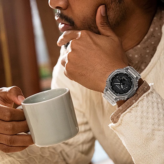 Đồng hồ nam/nữ Casio G-Shock GA-2100SKE-7A chống va đập, chống nước 200m, hàng chính hãng