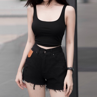 Áo croptop trơn basic/ Code A0498