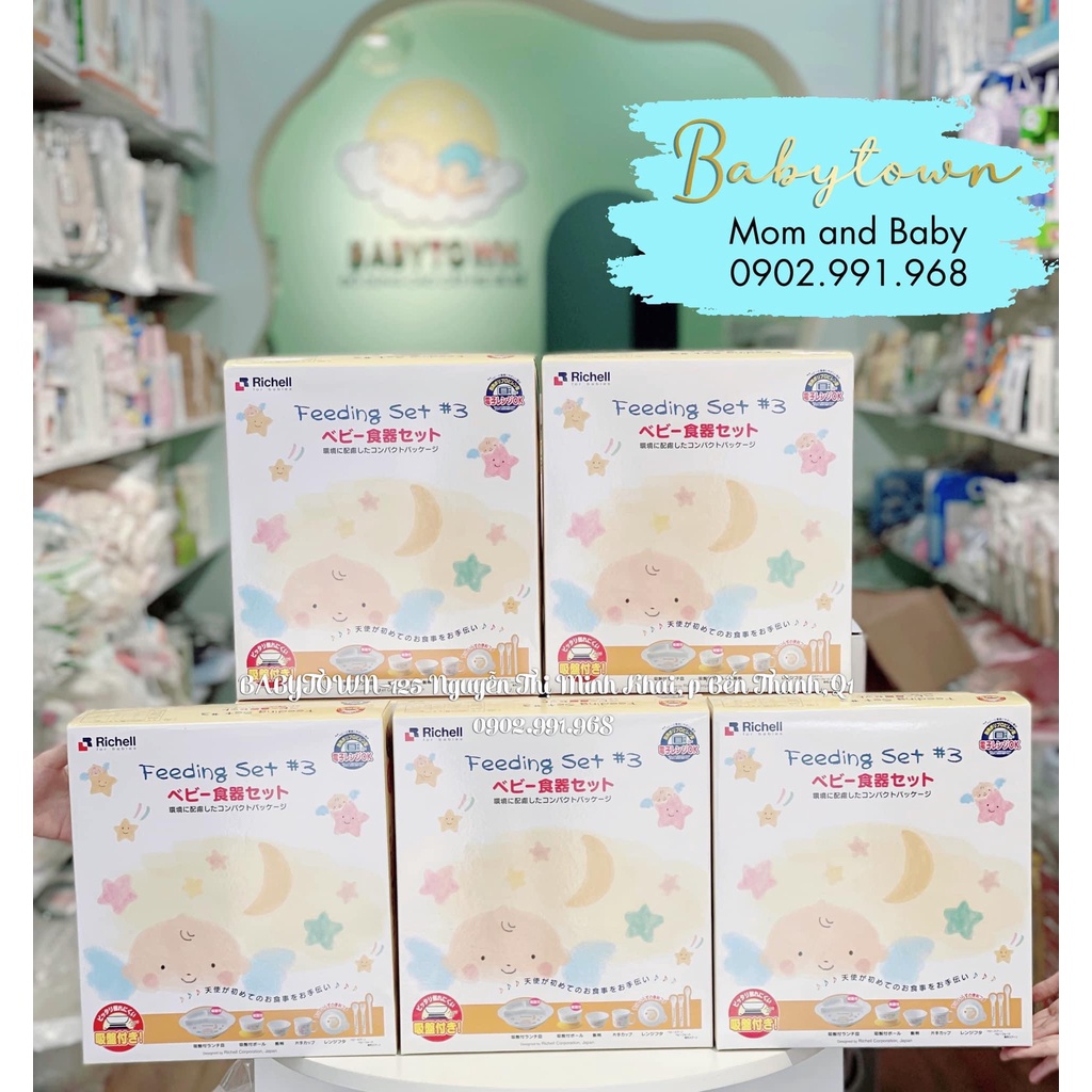 [ Chính Hãng ] Bộ 9 món ăn dặm LO cho bé Richell