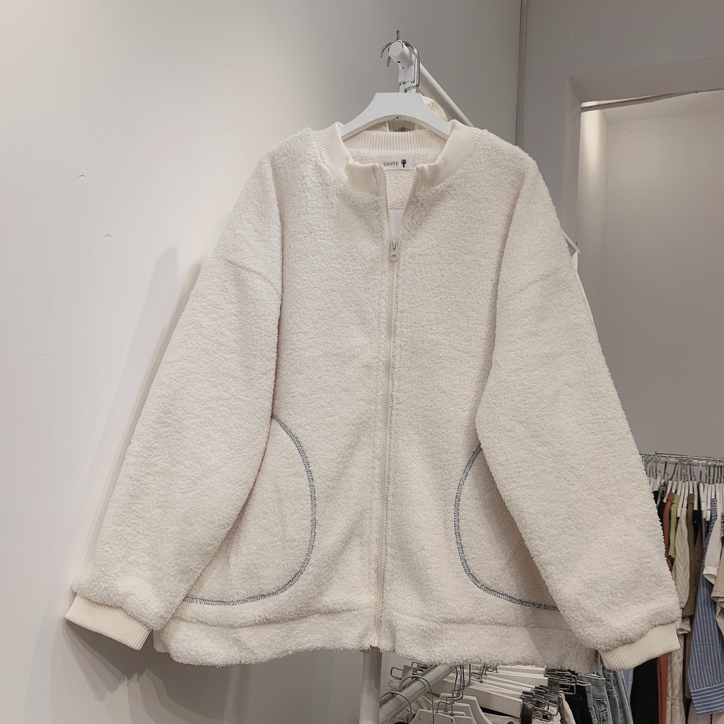 2101135 Áo khoác lông Goodboy - áo khoác lông nữ ulzzang freesize dày, ấm | BigBuy360 - bigbuy360.vn