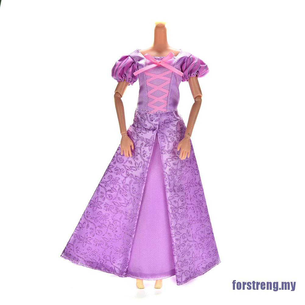 1 Đầm Cưới Màu Tím Cho Búp Bê Barbie