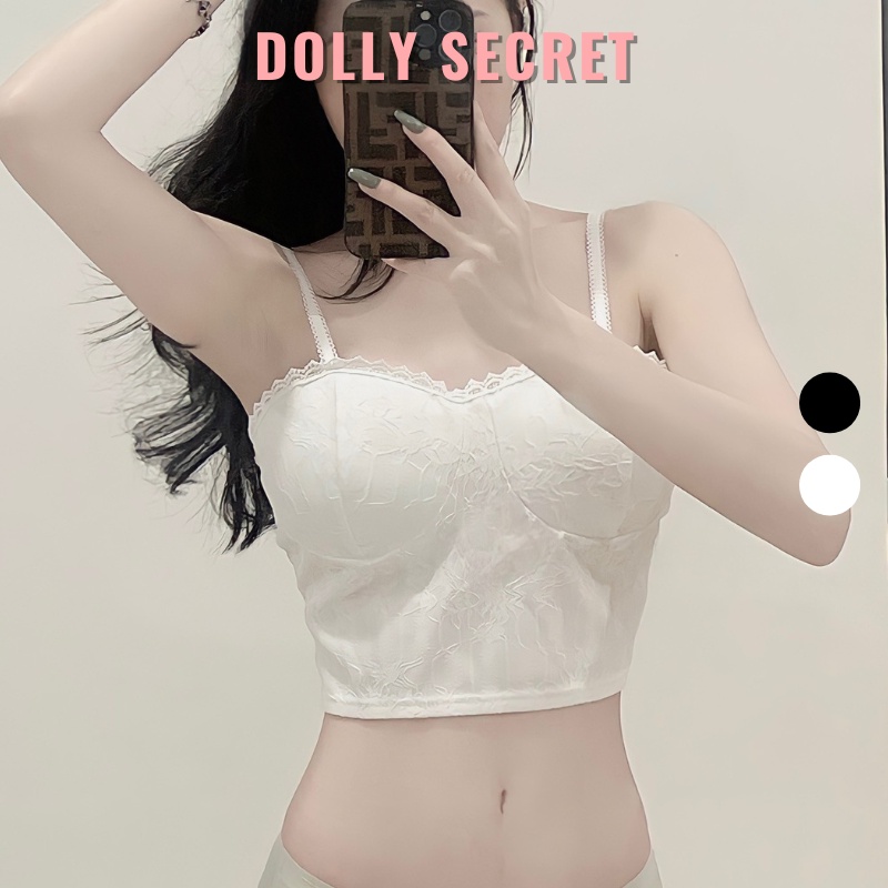 Áo Lót Bralette Ren Sexy Lưng Chun Co Dãn DOLLY SECRET A25