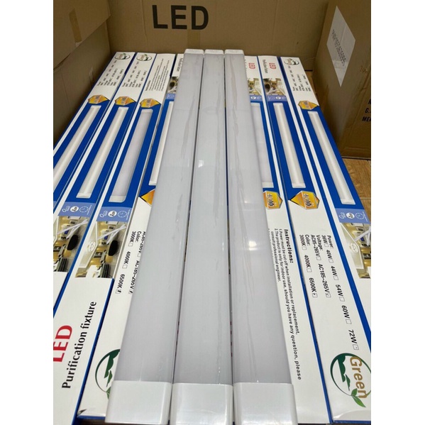 Tuýp led tràn viền 1m2 60W đầu vuông Bảo hành 12 tháng lỗi đổi mới