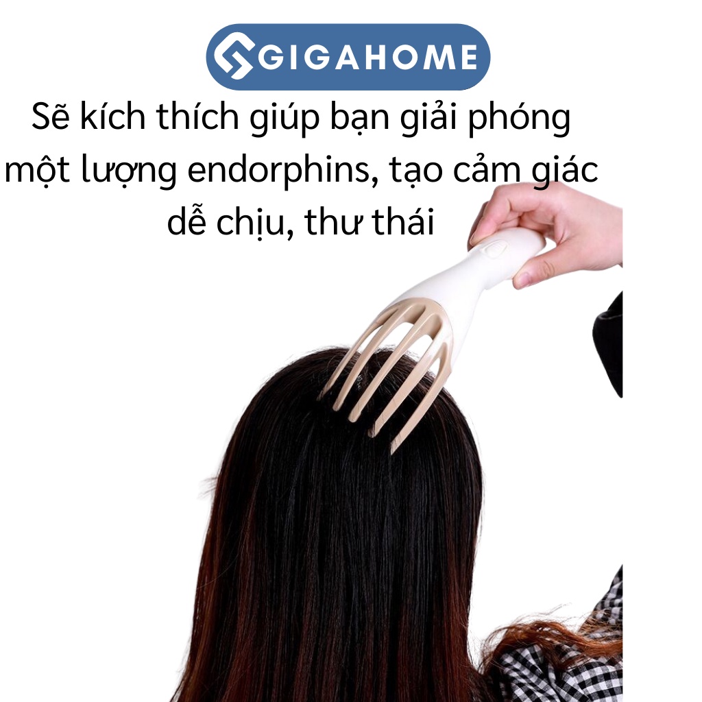 Cây Massage Đầu GIGAHOME Giúp Giảm Mệt Mỏi, Lưu Thông Máu Tốt Dùng Pin 8183