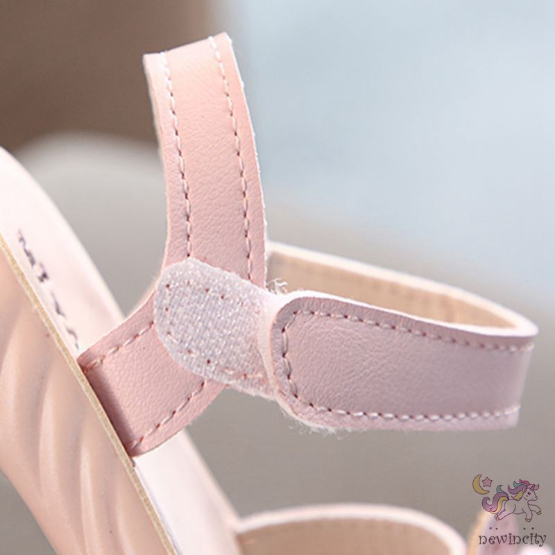 Giày Sandal Đính Nơ Phong Cách Hàn Quốc Cho Bé Gái