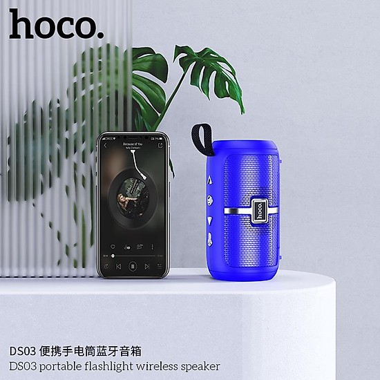 [CHÍNH HÃNG] Loa Bluetooth Thể Thao Hoco DS03 Bản Nâng Cấp Mới Tích Hợp Đèn Pin