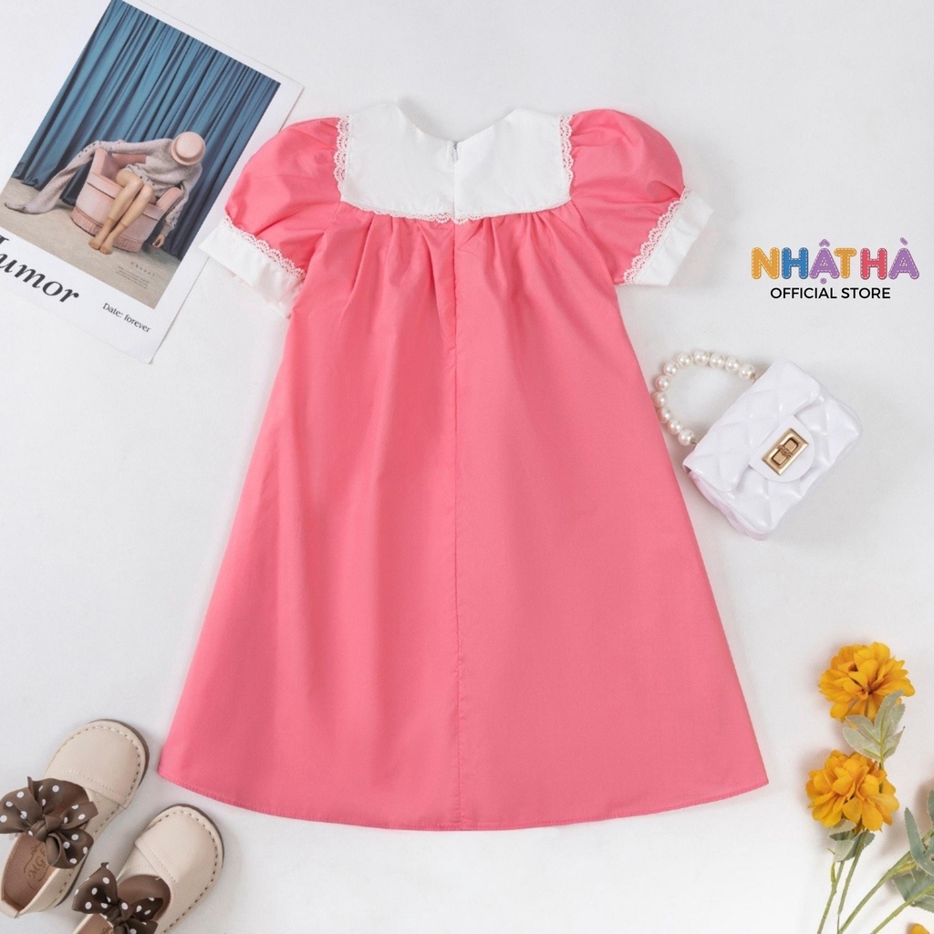 Váy Bé Gái NHẬT HÀ Dáng Suông Chất Thô Siêu Thoáng Mát Ngày Hè Size Đại Từ 12-43kg