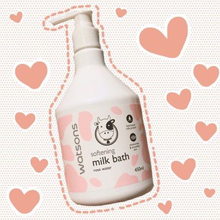 Sữa Tắm Sáng Da Con Bò Watsons Milk Bath 450ml Thái Lan