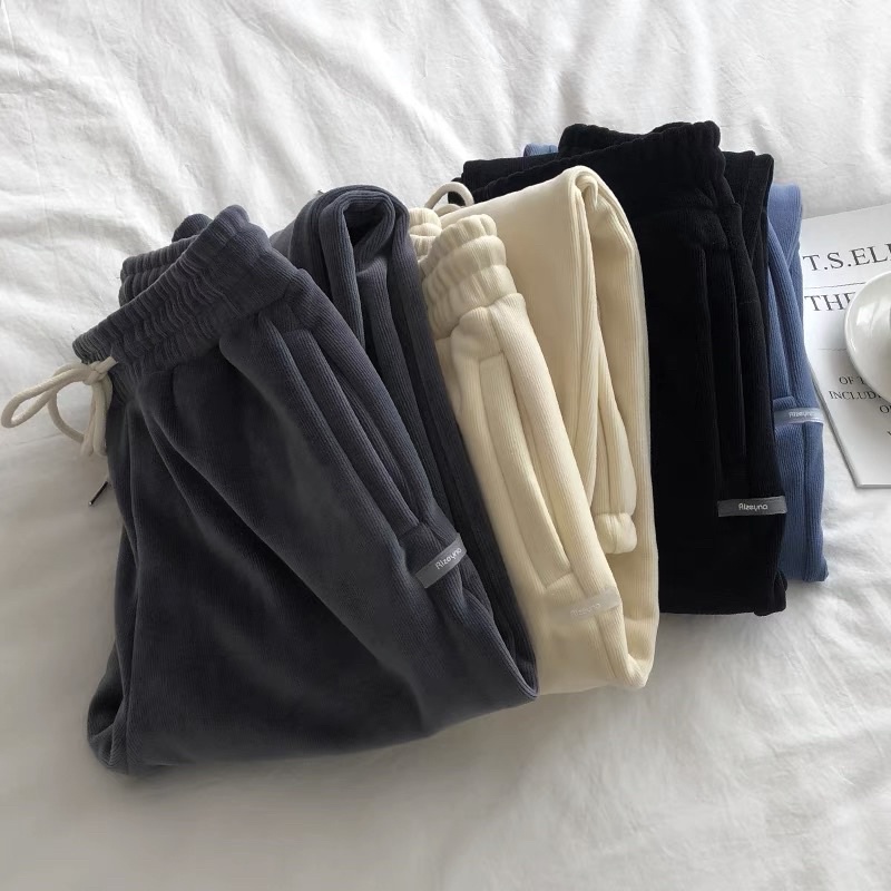 quần bom nhung lót lông unisex