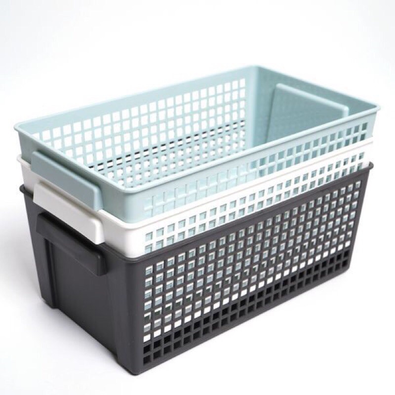 Giỏ đựng đồ đa năng dáng rộng nhựa cao cấp Nội địa Nhật Bản 24,9x14x11,3cm
