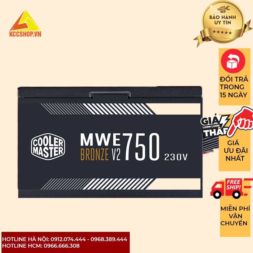 Nguồn Cooler Master MWE Bronze V2 750w (80 Plus Bronze/Màu Đen)