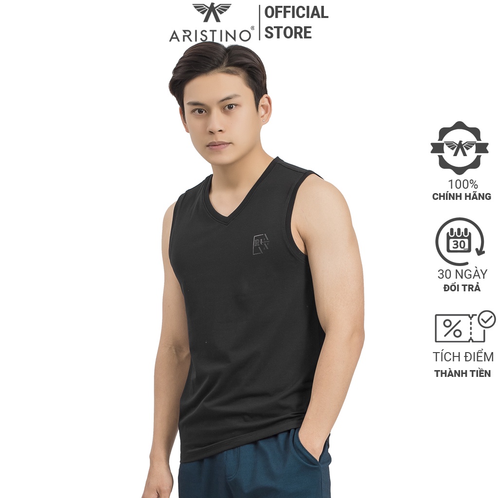 Áo tank top chất cotton mềm mịn Aristino ATT011S9