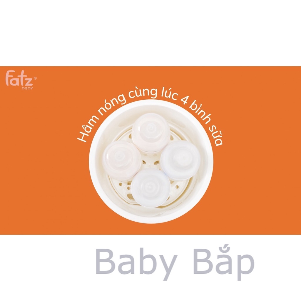 MÁY HÂM SỮA TIỆT TRÙNG ĐIỆN TỬ 4 BÌNH - QUATRO 1 - FATZ BABY FB3015CY