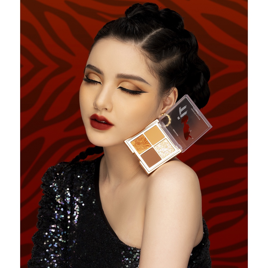 Combo Lemonade bảng phấn mắt SuperTiger Eyeshadow Mini Palette 8.8g và chì kẻ mày 2 đầu Want It Got It 2.75g