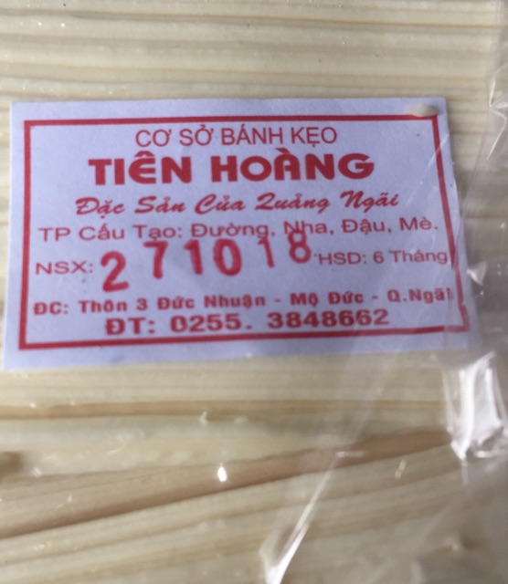 100GR TÚI KẸO KÉO MẠCH NHA THƠM NGỌT GIÒN QUẢNG NGÃI