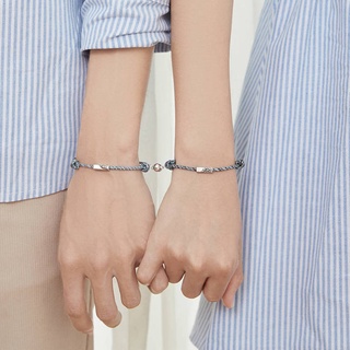 Vòng đôi nam nữ biển và núi iris accessories - vòng tay cặp vải dù cho cặp đôi tình nhân - biển và núi