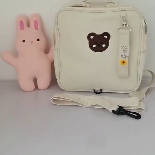 Ba lô gấu thêu nổi Hàn Quốc cho bé B887