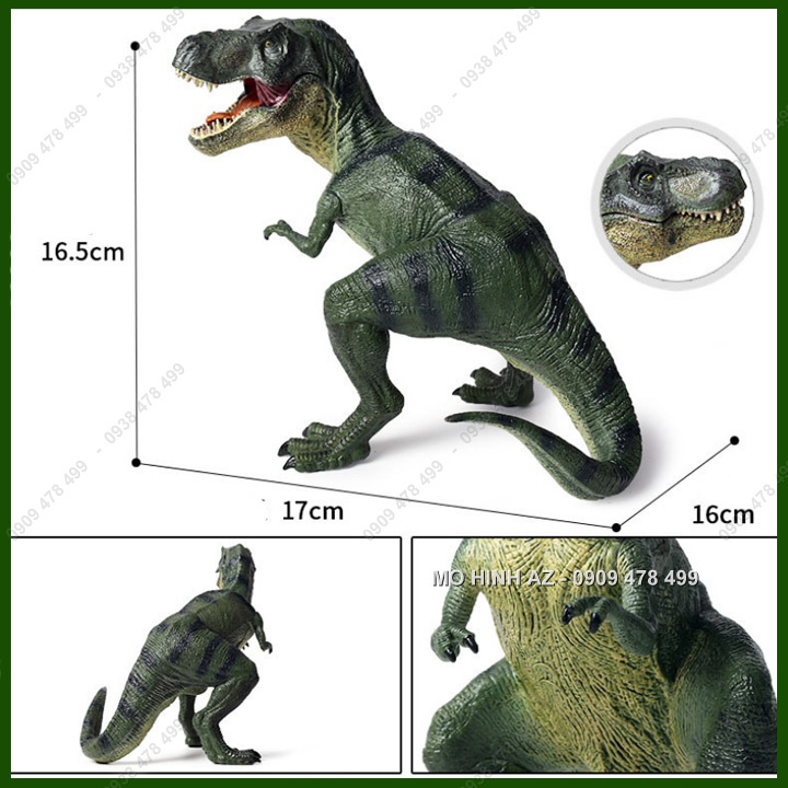 Mô Hình Khủng Long Bạo Chúa T-Rex Đứng Thẳng - Hàng Đẹp - Cao 16cm - 7727.1