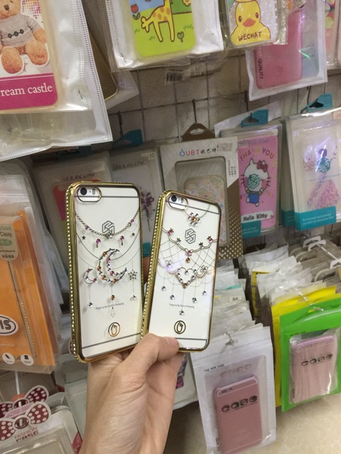Ốp Ip5/5s Dẻo Đính Đá FASHION CASE Đẹp Mely