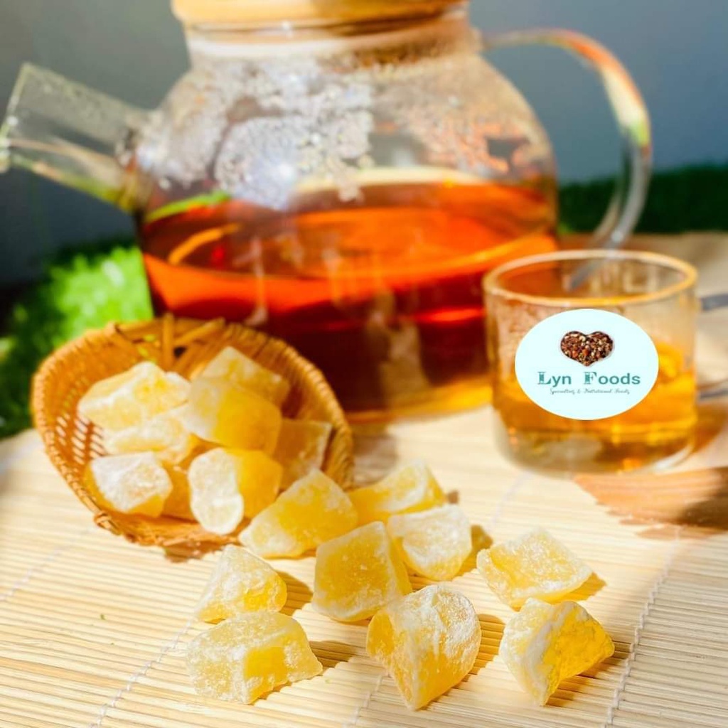 Mứt gừng viên sấy dẻo hộp 500g, 250g - Tốt cho sức khỏe