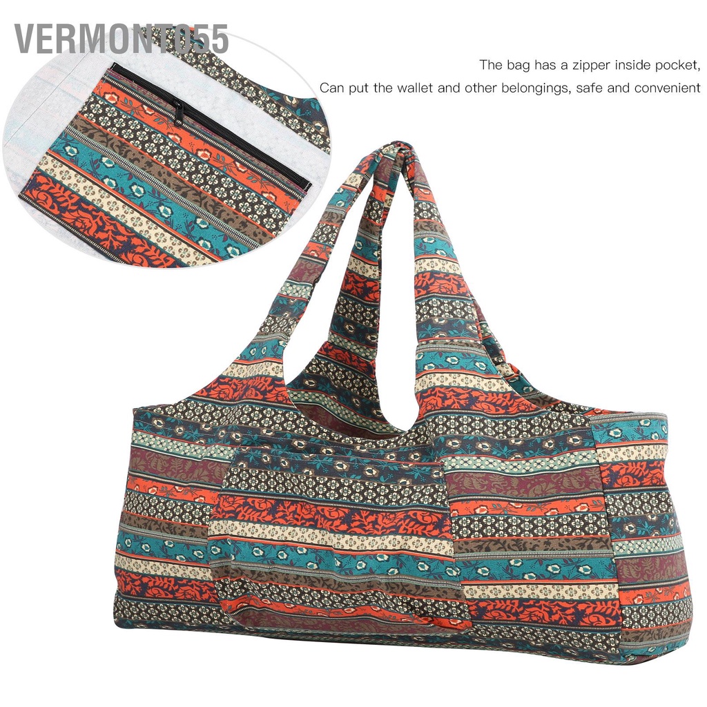 Vermont055 Thoáng khí Quá khổ Phong cách Dân tộc Gói hành lý Túi Quần áo thể dục Du lịch